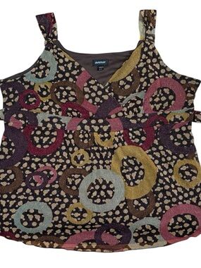 Y2K Avenue Shimmer Abstract Tank Top